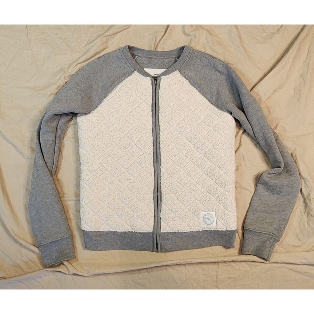 ABERCROMBIE Kids Sherpa jacket XL full Zip Quilted
